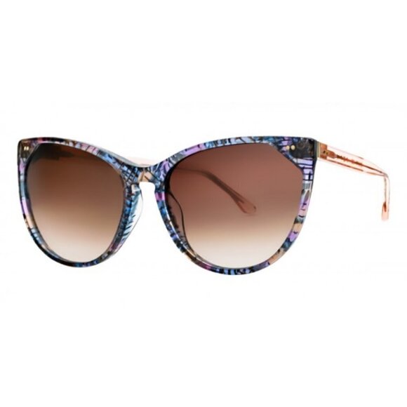 💕THIERRY LASRY💕 Swappy V165 Cat Eye Sunglasses Vintage Pink Acetate Gradient - Picture 9 of 16